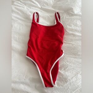 LainSnow Vibrant Red One Piece size Small